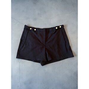 EXPRESS Black Midi High Rise Dress Shorts Size 16